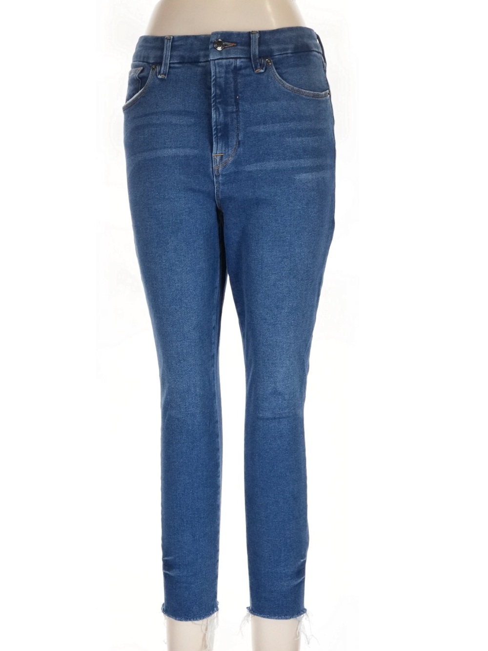 Good American Good Waist Crop High Rise Skinny Jeans Size 12/30